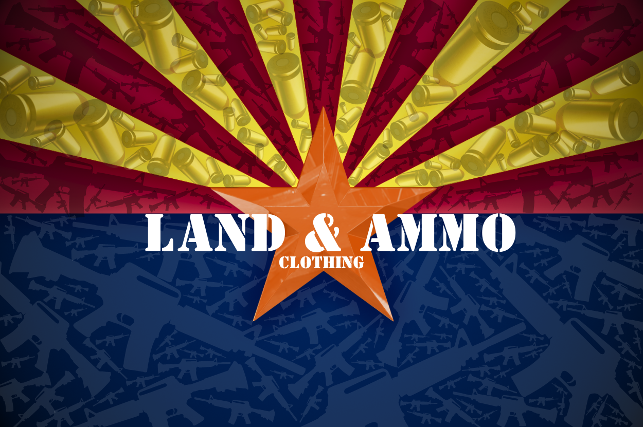 Arizona Ammo Flag Gun Shirt (Cotton)